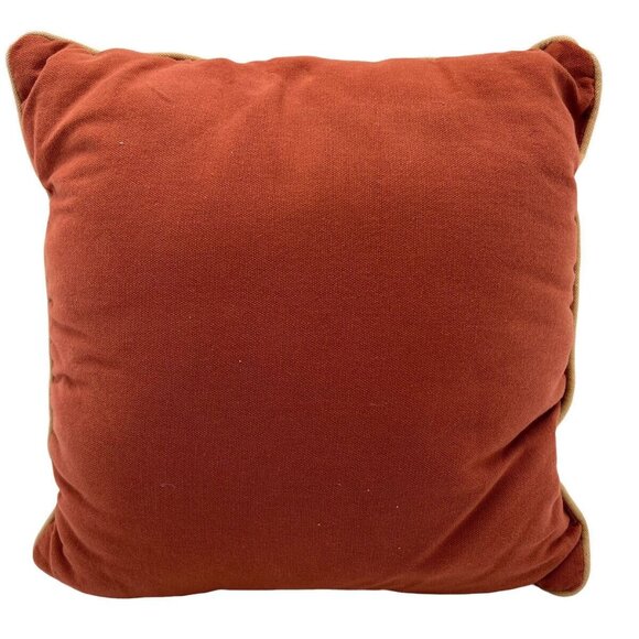 Bella Lux Pillows Crewel Flower Trellis 14 x 14 Design Autumn Fall Colors Set of - Picture 6 of 8